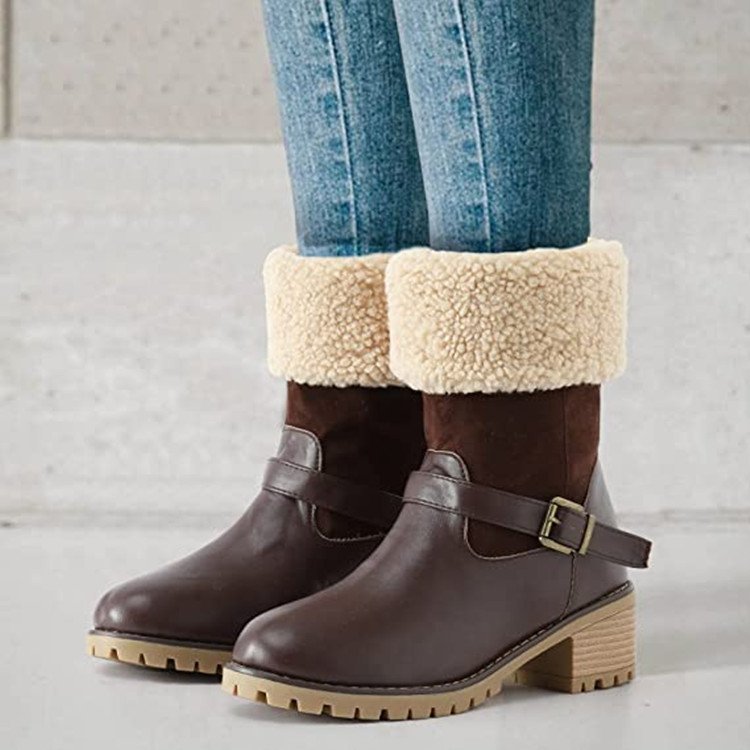 Winter Round Toe Boots For Women