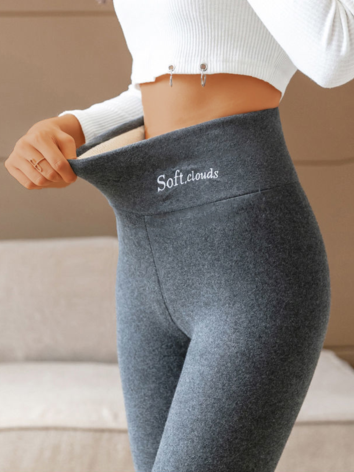 🔥Super Deals🔥 Cloudy Fleece Lined Leggings